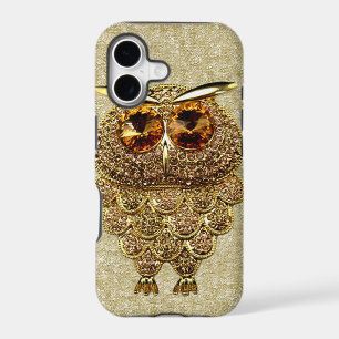 Gold & Amber Owl Jewel PRINTED IMAGE