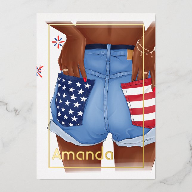 Gold American Birthday Party (Front)