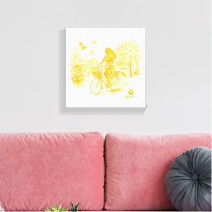 Gold Amsterdam Arched Bridges Charm Canvas Print