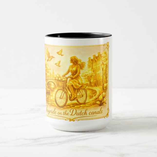 Gold Amsterdam Arched Bridges Charm Mug (Center)
