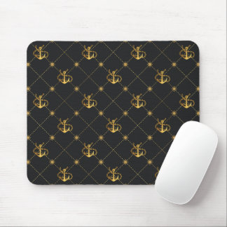 Gold Anchor Mouse Pad