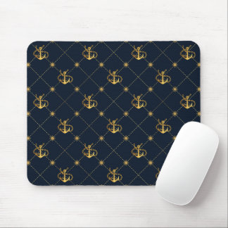 Gold Anchor Mouse Pad