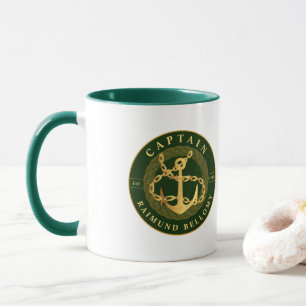 Gold Anchor Mug