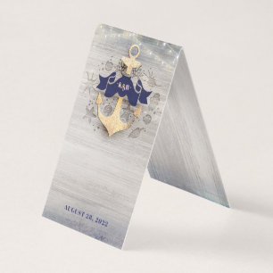 Gold Anchor Nautical Wedding   Additional Card