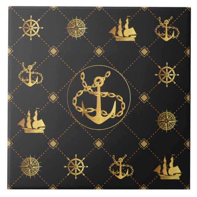 Gold Anchor Tile (Front)