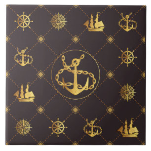 Gold Anchor Tile