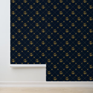 Gold Anchor Wallpaper