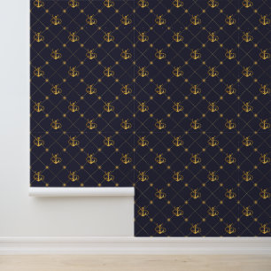 Gold Anchor Wallpaper