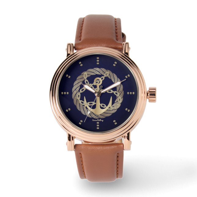 Gold Anchor Watch (Front)