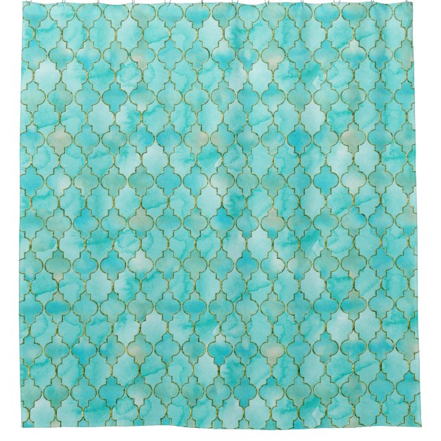 Gold and Aqua Maroccan pattern (Front)