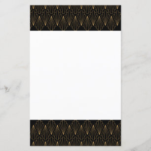 Gold and Black Art Deco Pattern