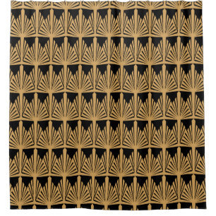 Gold and Black Art Deco Pattern