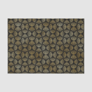 Gold and Black Art Deco Pattern Tissue Paper