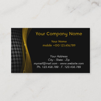 Gold and Black Business Card