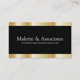 Gold and Black Business Cards