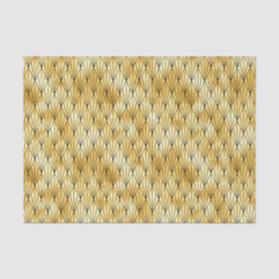 Gold and Black Diamond Art Deco Pattern Tissue Paper