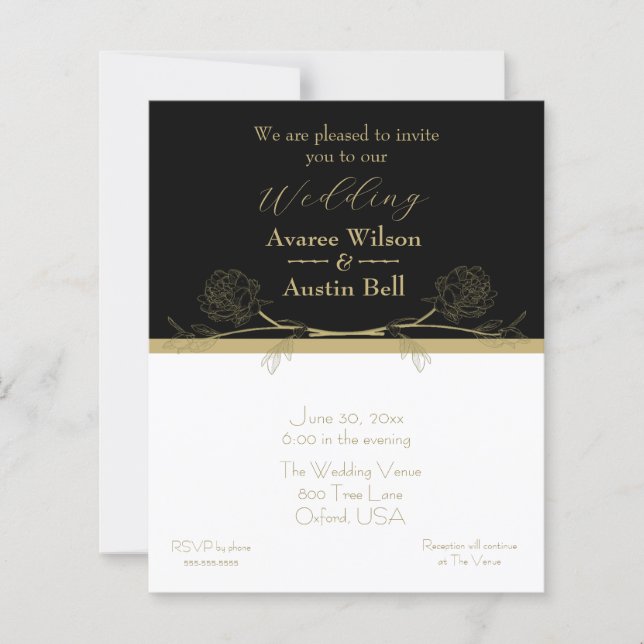  Gold and Black Elegant Gold Divider (Front)