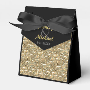 Gold and Black Favour Box