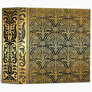 Gold and Black Filigree Ancient Tome Binder