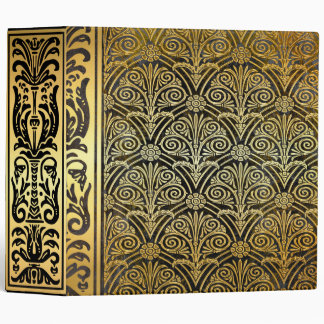 Gold and Black Filigree Ancient Tome Binder