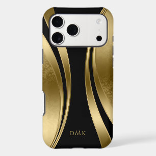 Gold and black geometric design