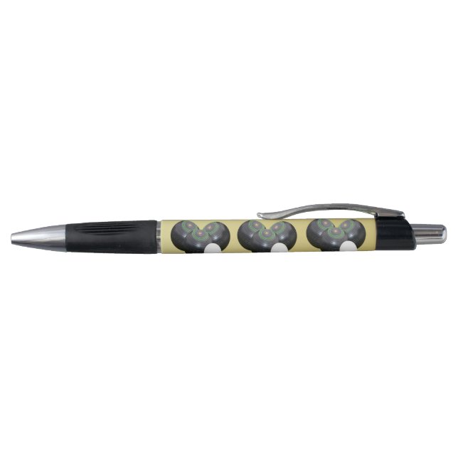 Gold And Black Lawn Bowls Pattern,   Pen (Top)
