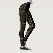 Gold and black leggings