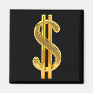 Gold and Black Magnet