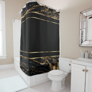 Gold and Black Marble Design