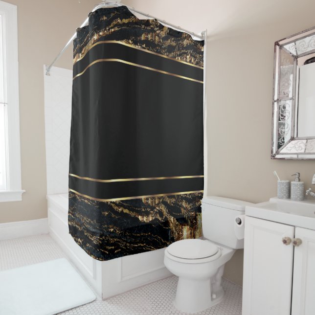 Gold and Black Marble Design (In Situ)
