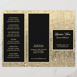 Gold and Black Menu & Pricing