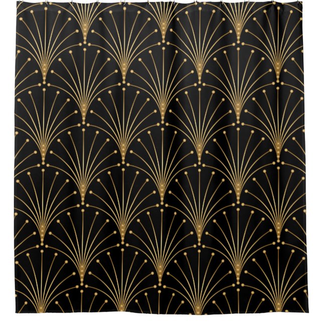 Gold and black pattern. Luxury background (Front)
