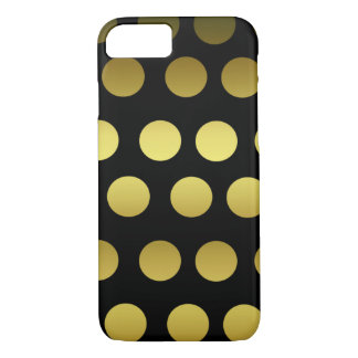 Gold and Black Polka Dot Case-Mate iPhone Case