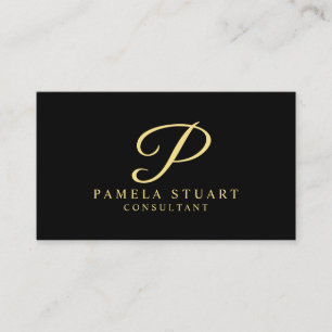 Gold and Black Professional Appointment Card