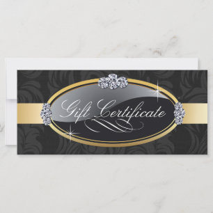 GOLD AND BLACK SALON GIFT CERTIFICATE
