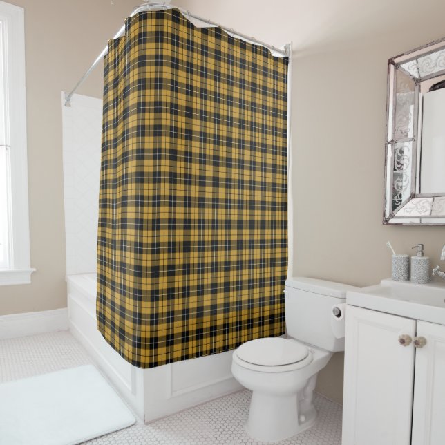 Gold and Black Sporty Plaid Pattern (In Situ)