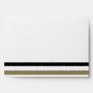 Gold and Black Stripes Envelopes