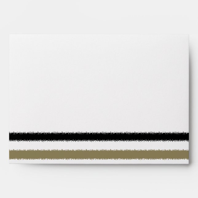 Gold and Black Stripes Envelopes (Front)