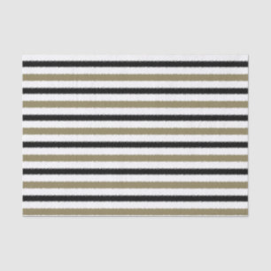 Gold and Black Stripes Tissue Paper