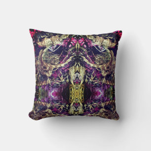 Gold and black texture ropes    throw pillow