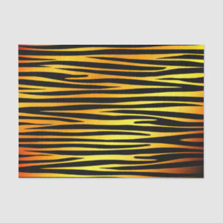 Gold and black tiger like stripes pattern, animals tissue paper
