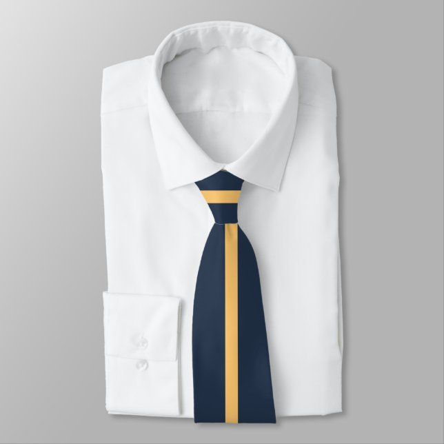 Gold and Blue Tie (Tied)