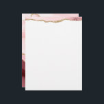 gold and blush agate  letterhead<br><div class="desc">hand written lettering design on a colourful gold and blush agate marble watercolor agate.</div>