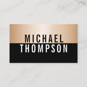GOLD AND BOLD Elegant Modern Simple Professional Business Card