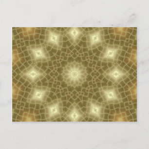 Gold and Brown Postcard