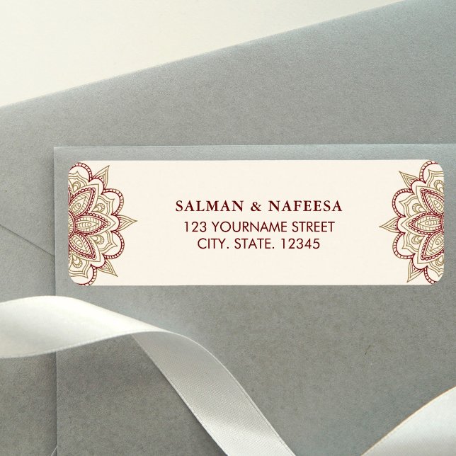 Gold and Burgundy Henna Mehndi Wedding (Creator Uploaded)