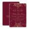 Gold and Burgundy Winter Wedding Snowflakes