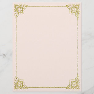 Gold and bush stationery Writing paper 8,5x11