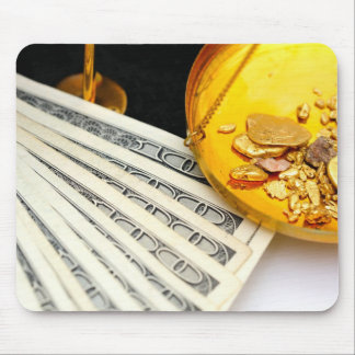 Gold And Cash Mouse Pad