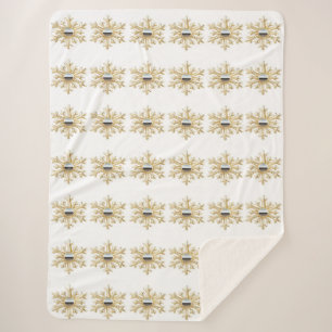 Gold and Chrome Sherpa Blanket 